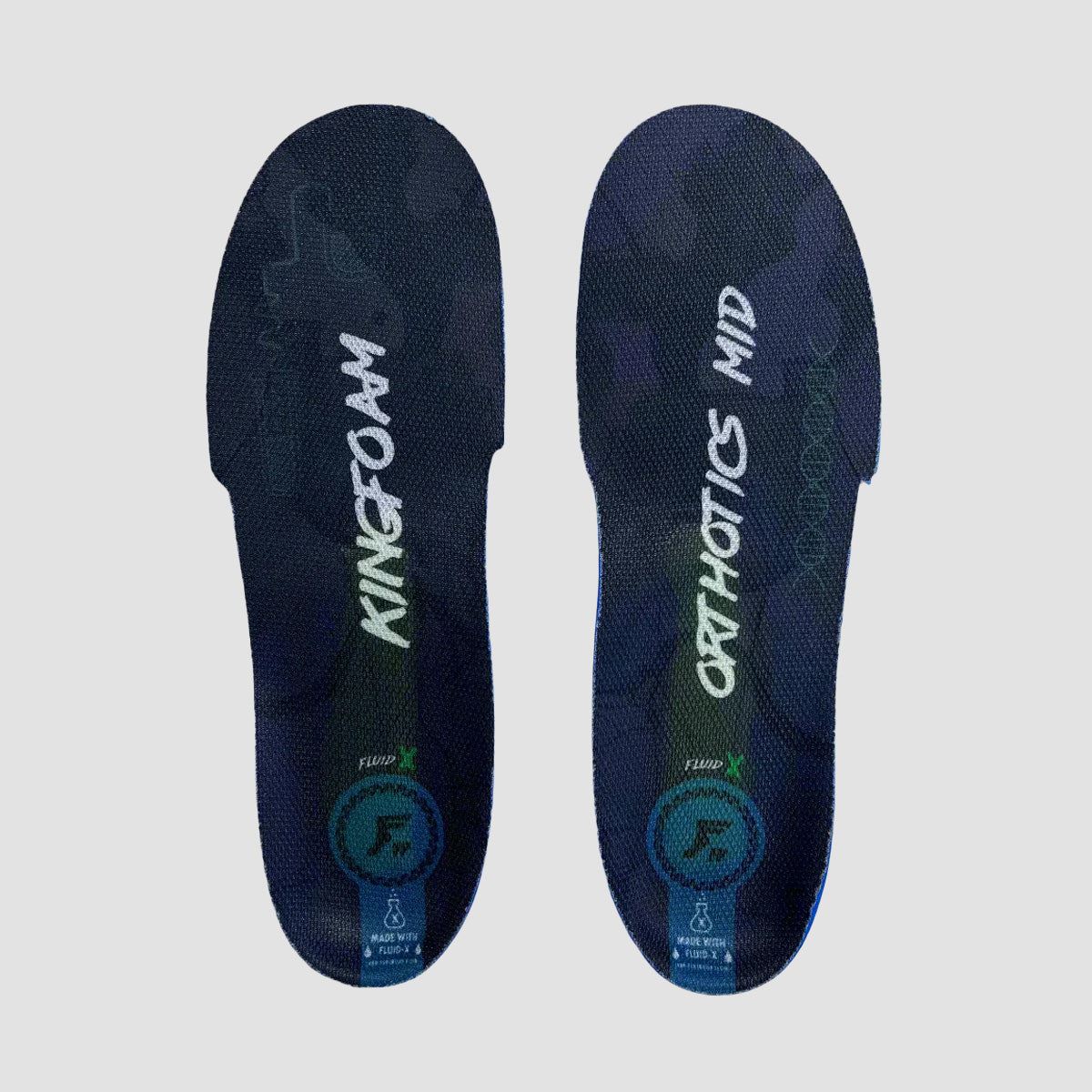 Footprint Kingfoam Elite Othotic FluidX Mid Insoles Black Camo/White