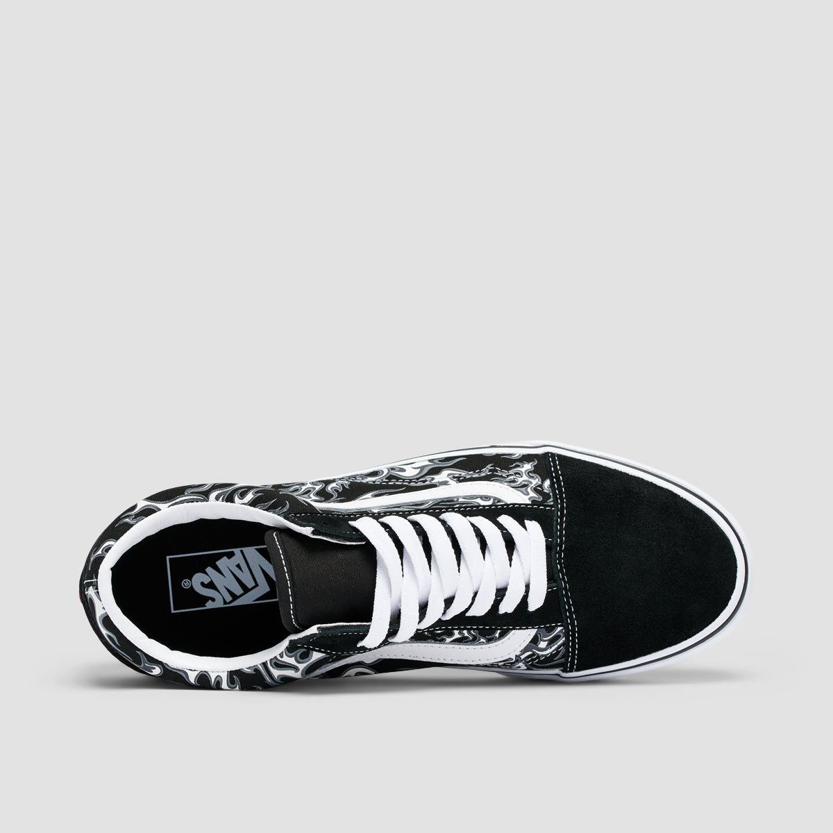 Vans Old Skool Shoes - Flames Black/True White