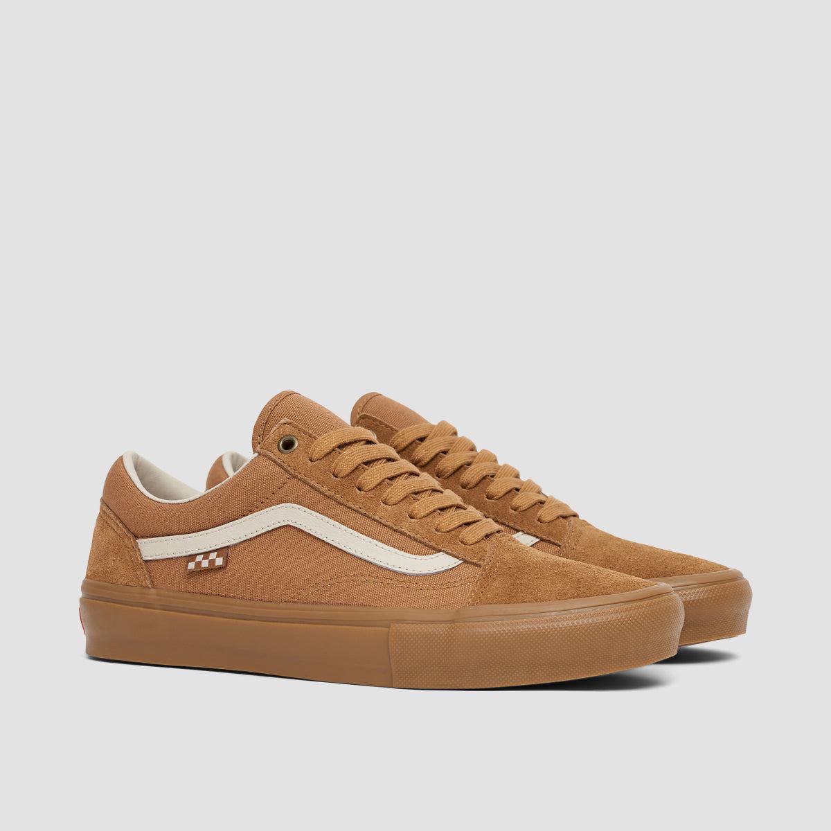 Vans Skate Old Skool Shoes - Light Brown/Gum