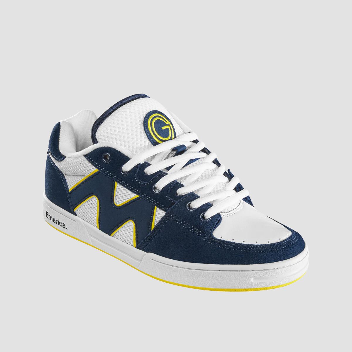Emerica Og-1 Shoes - Navy/White/Yellow