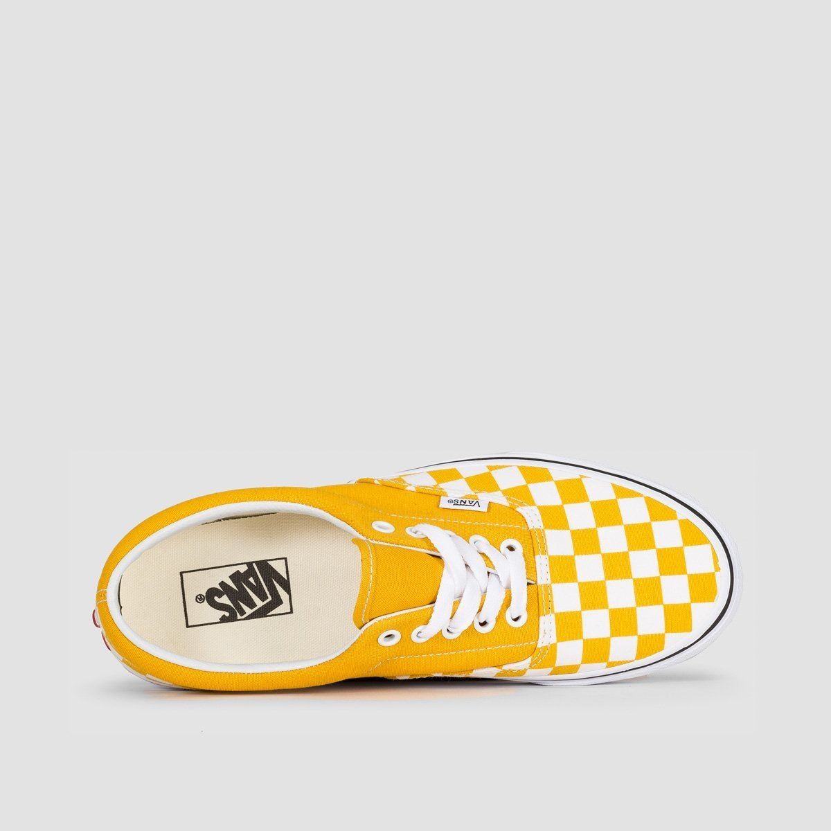 Vans Era Shoes - Checkerboard Yolk Yellow/True White