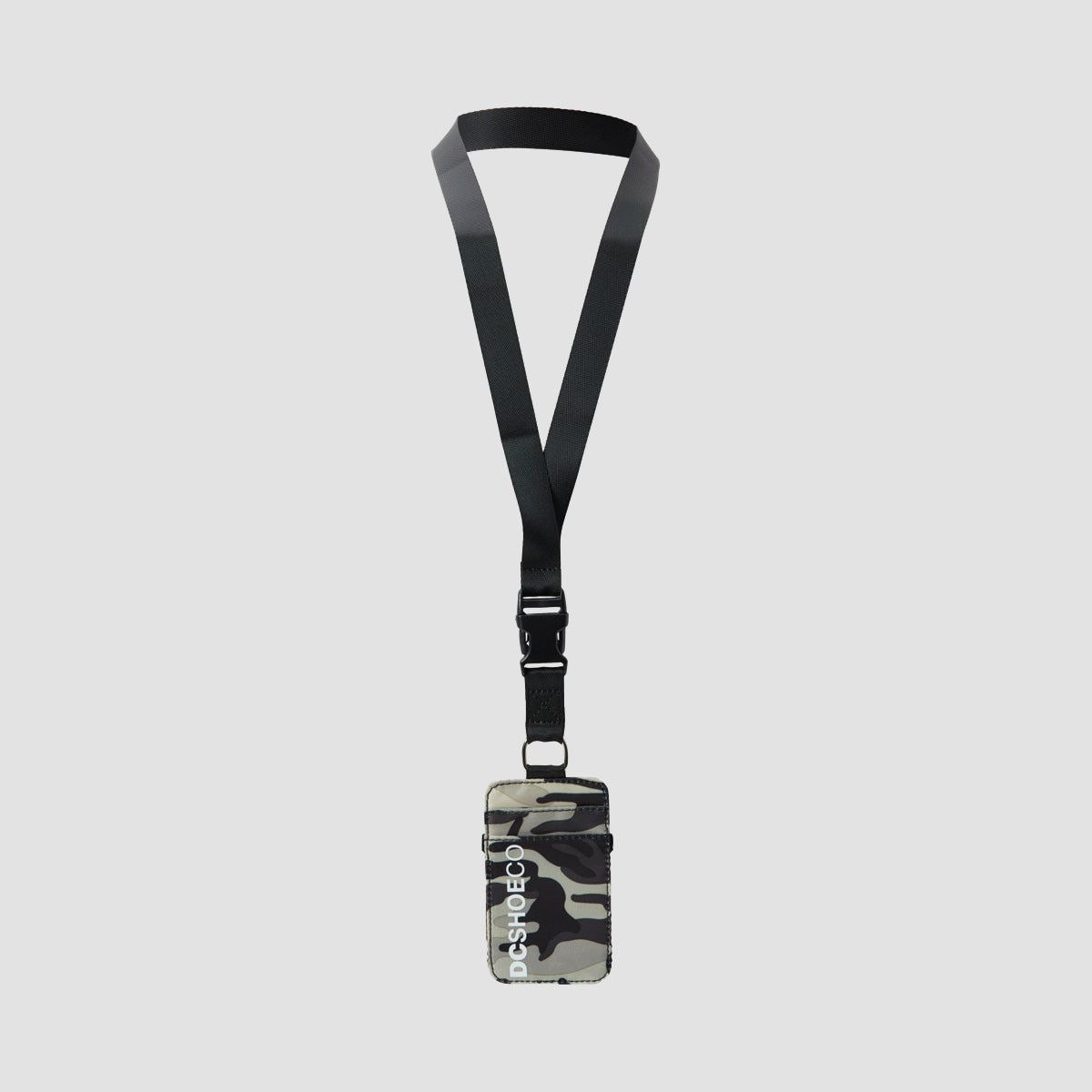 DC Transit Cardholder Lanyard Stone Camo