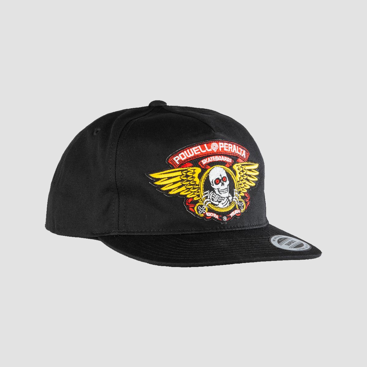 Powell Peralta Winged Ripper Snapback Cap Black