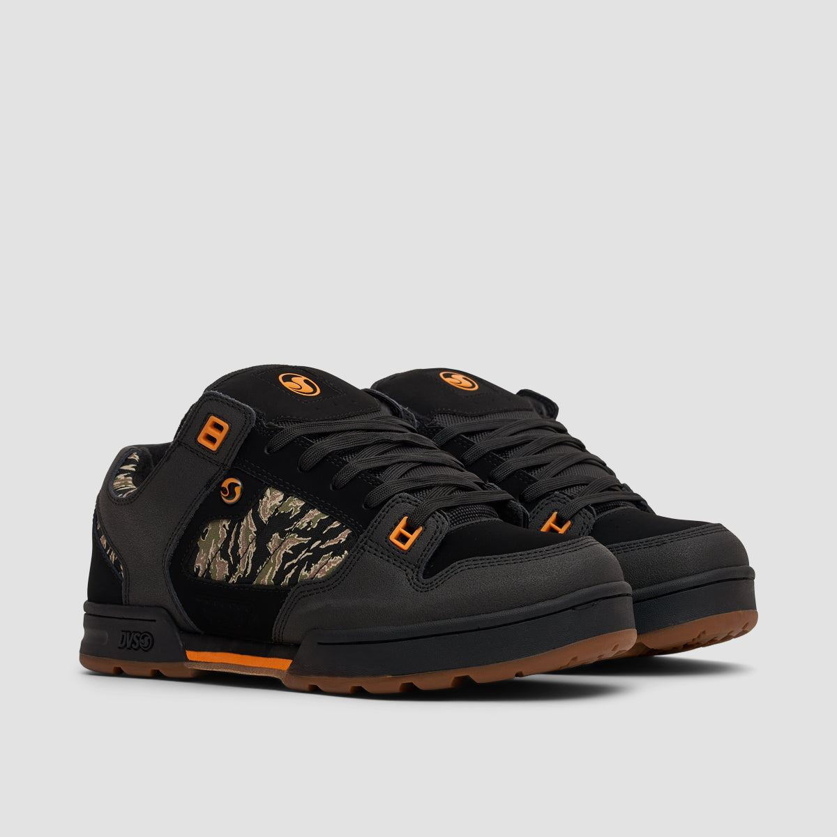 DVS Militia Shoes - Black/Jungle/Camo Nubuck