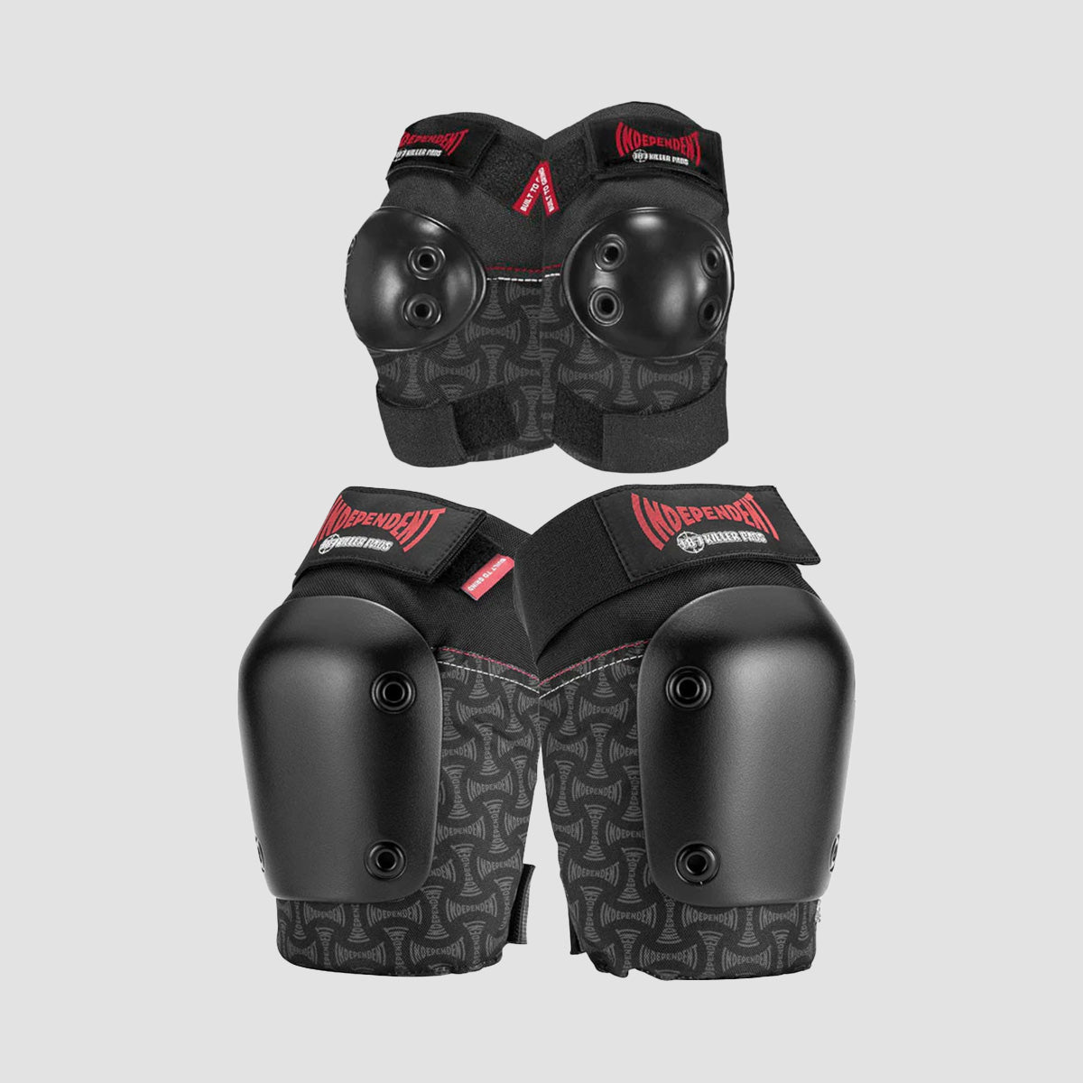 187 Killer X Independent Combo Pack Knee & Elbow Pads Black