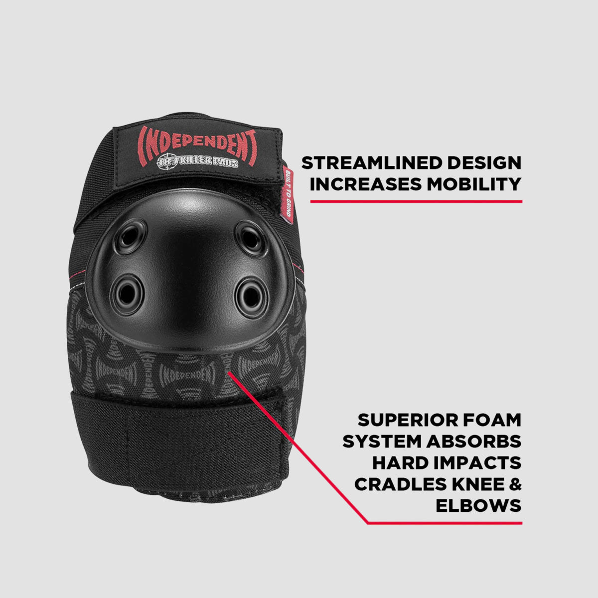 187 Killer X Independent Combo Pack Knee & Elbow Pads Black