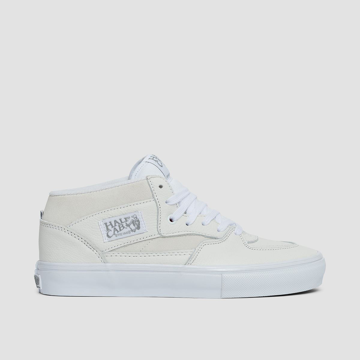 Vans Skate Half Cab Mid Top Shoes - Daz White/White