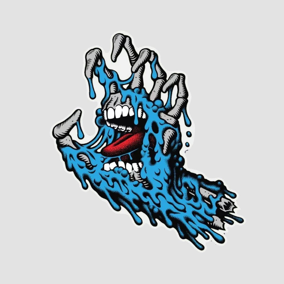 Santa Cruz Melting Hand Sticker Multi 125x105mm