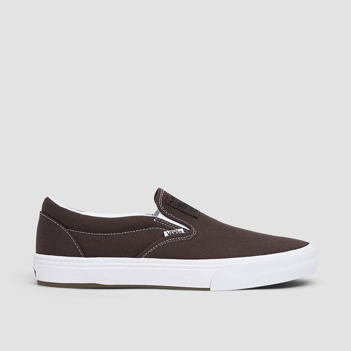 Vans BMX Slip-On Shoes - Dakota Roche Brown/White