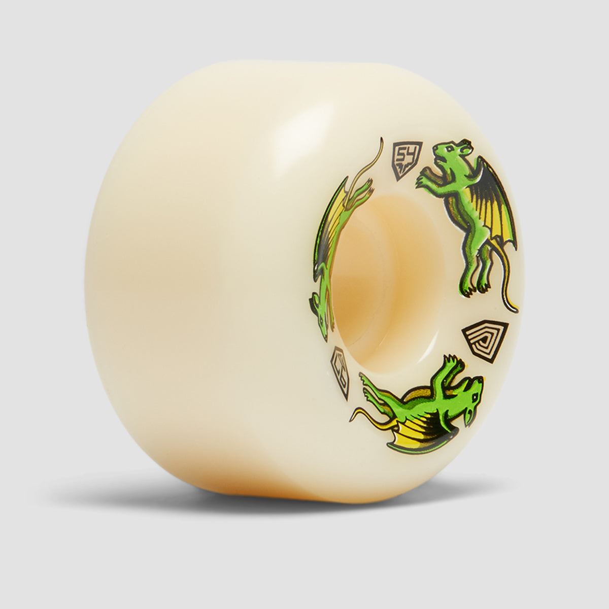 Powell Peralta Dragon Formula Nano Rats 97A V6 Skateboard Wheels White 54x34mm