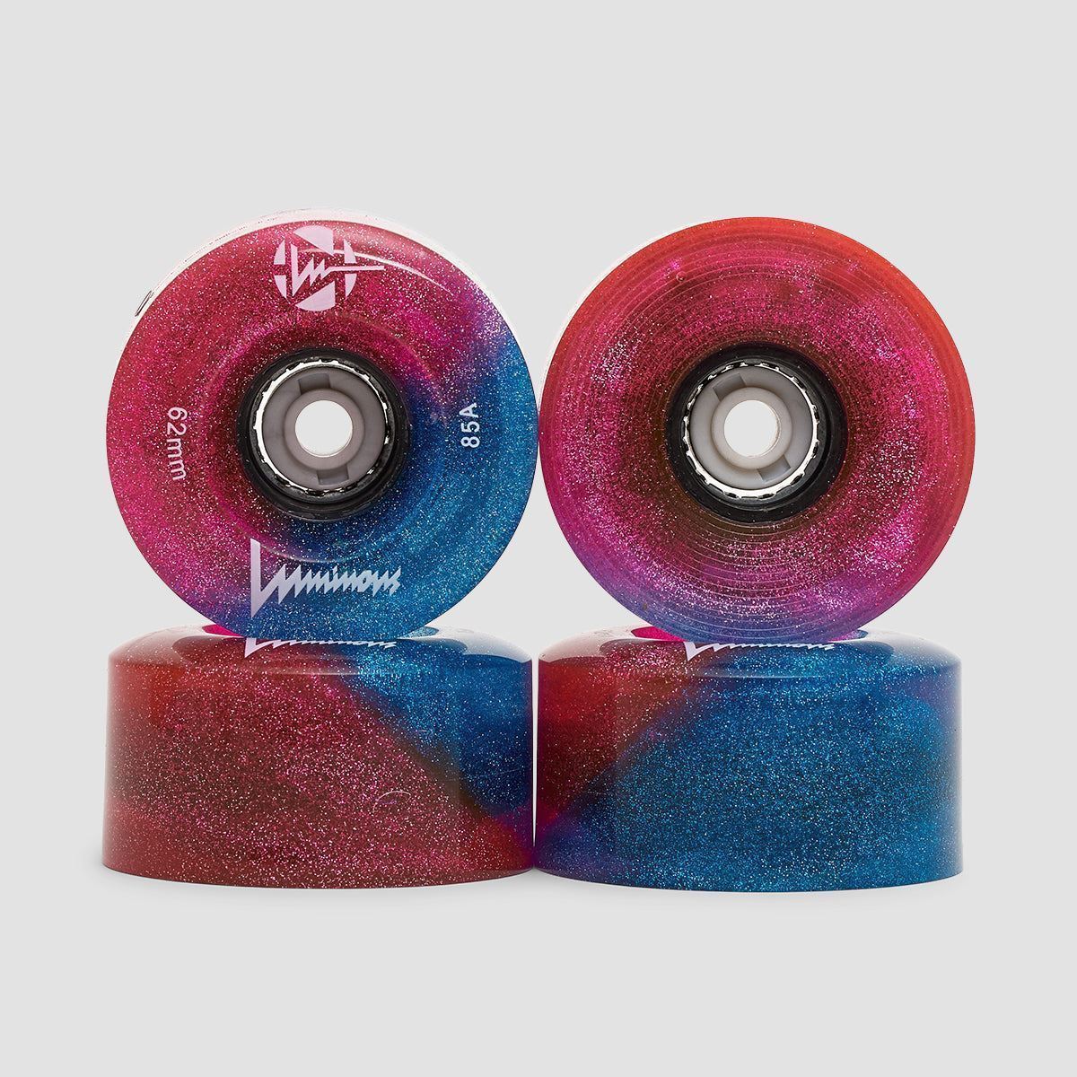 Luminous LED Quad 85a Wheels x4 Galaxy 62mm