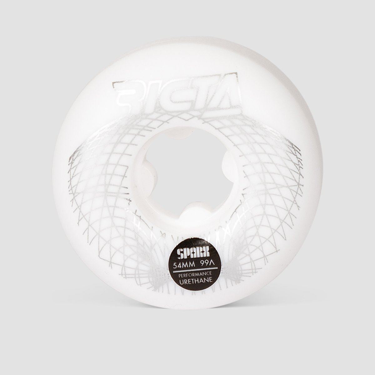 Ricta Wireframe Sparx 99a Skateboard Wheels White 54mm