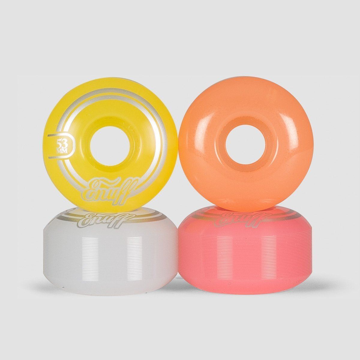 Enuff Refresher II Skateboard Wheels Pastel Mix 53mm
