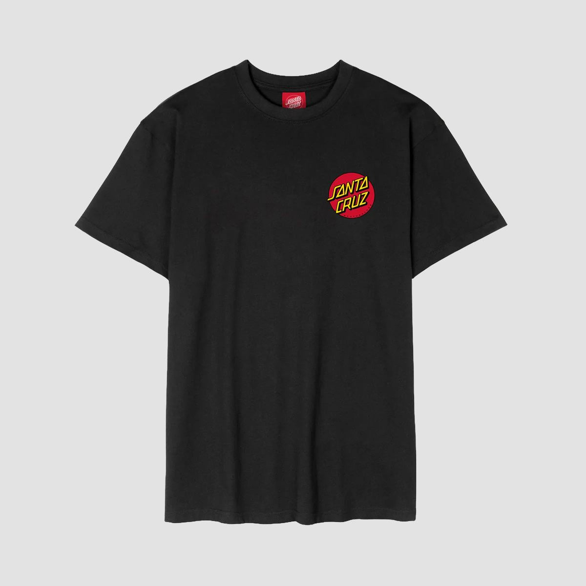 Santa Cruz Classic Dot Chest T-Shirt Black