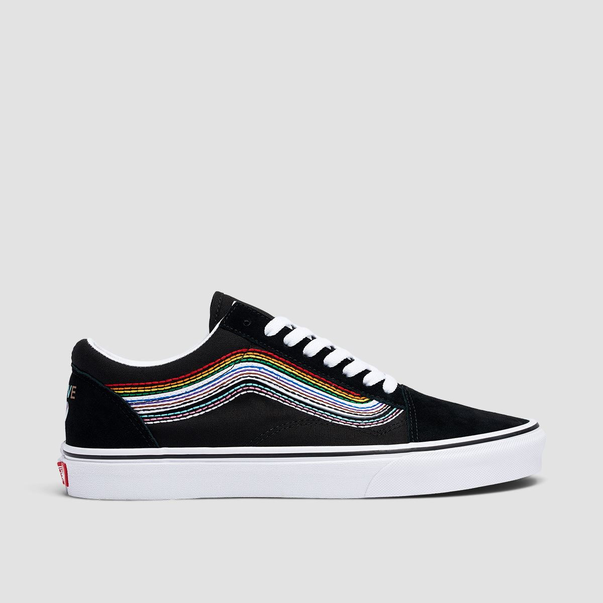 Rainbow vans for fashion