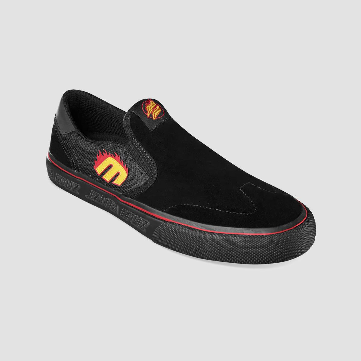 Etnies Lo-Cut X Santa Cruz Slip-On Shoes - Black