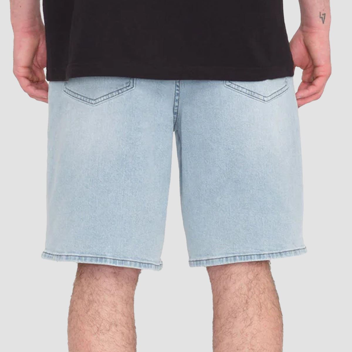 Volcom Billow Denim Shorts Desert Dirt Indigo