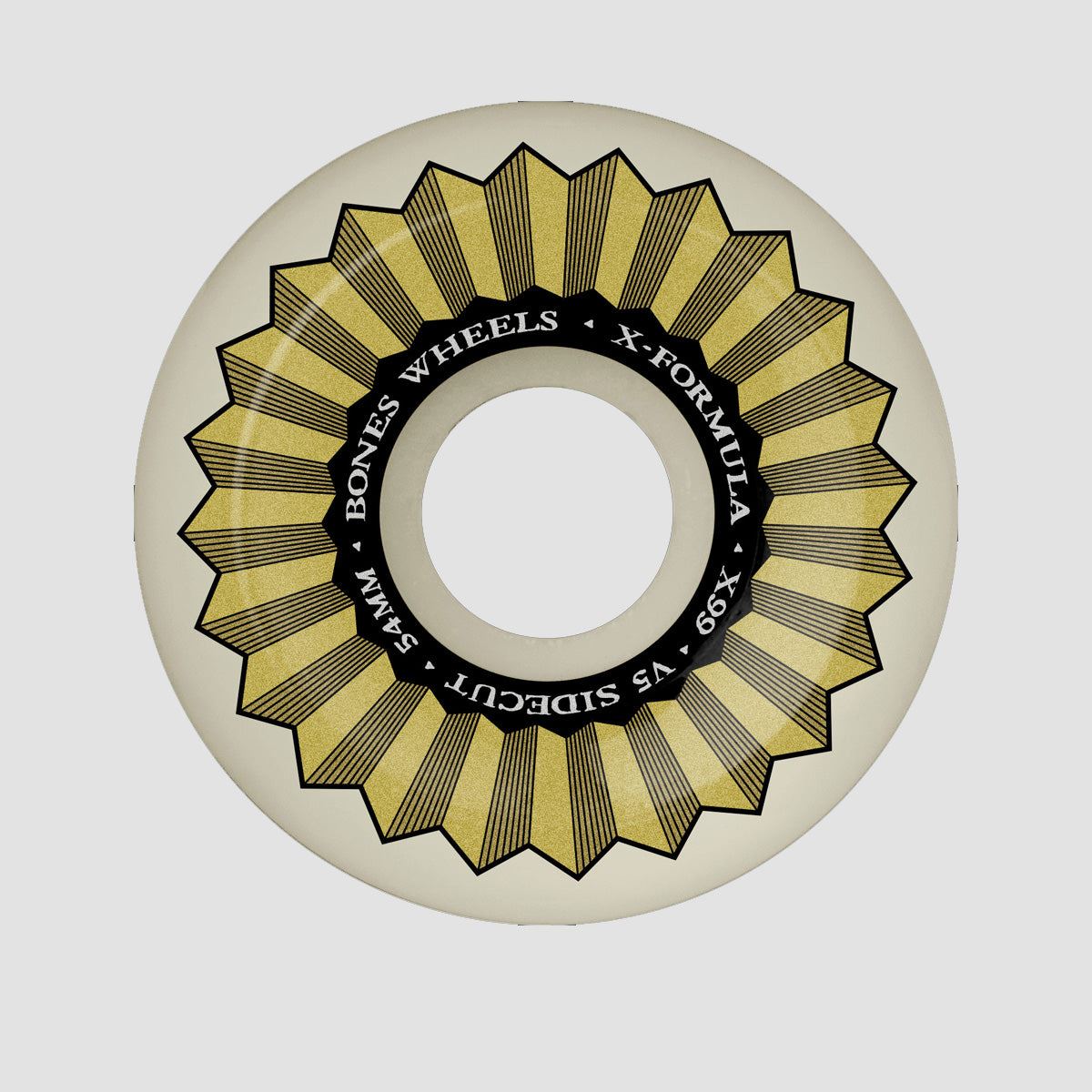 Bones X-Formula XF Sidecut V5 99A Skateboard Wheels White 54mm