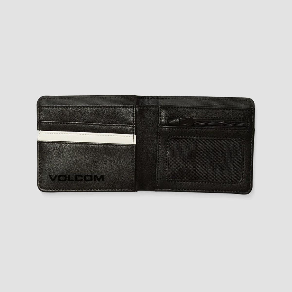 Volcom Slim Stone PU Small Wallet Black