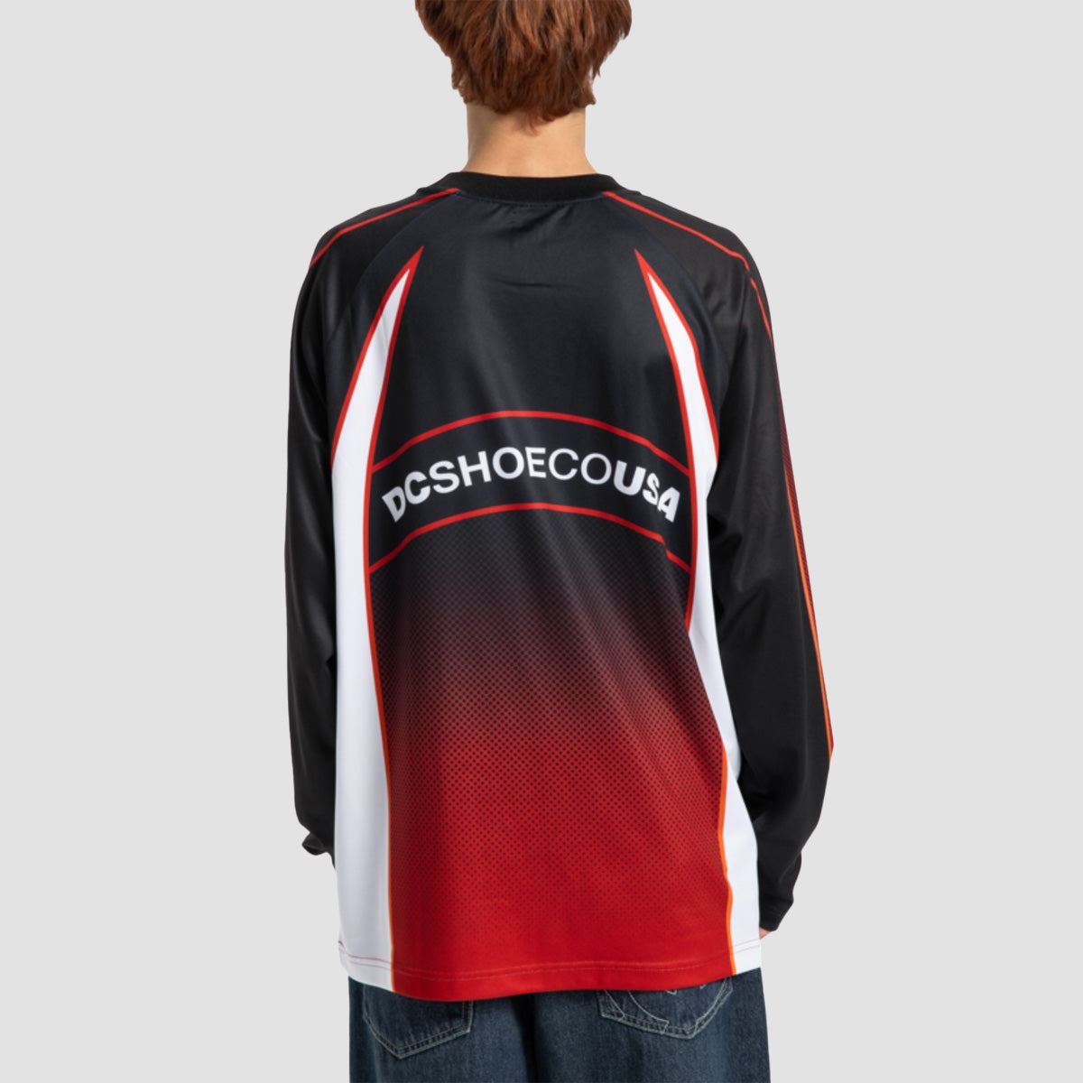 DC Sylem Longsleeve Jersey T-Shirt Barbados Cherry