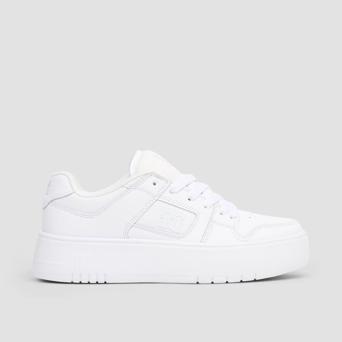 DC Manteca 4 Platform Shoes - White/White - Womens