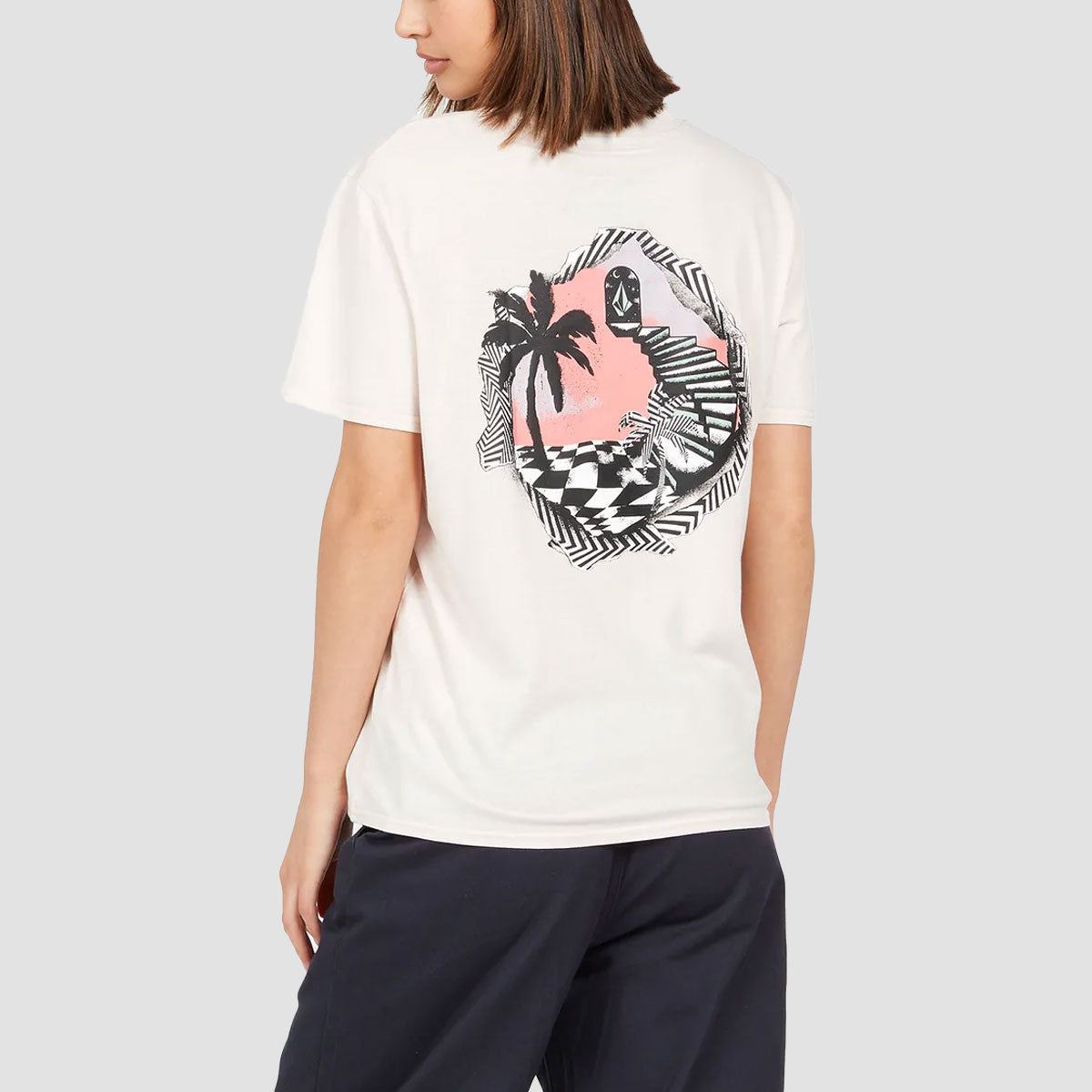 Volcom Lock It Up T-Shirt Ash - Womens