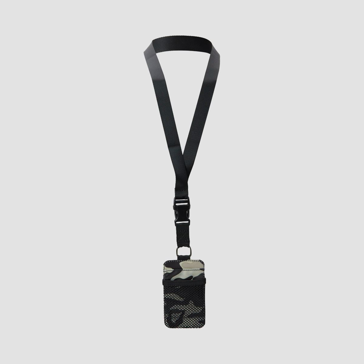 DC Transit Cardholder Lanyard Stone Camo