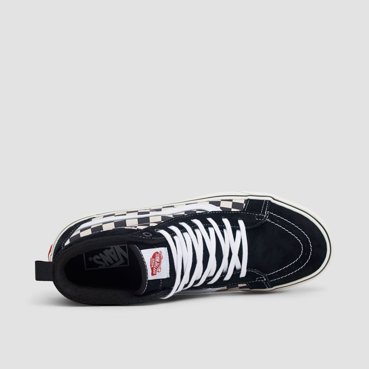 Vans Sk8-Hi MTE-1 High Top Shoes - Black/White/Checkerboard