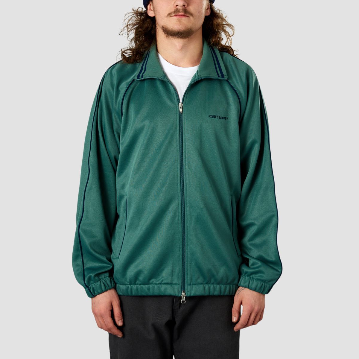 Carhartt WIP Benford Track Jacket Silver Pine/Ink