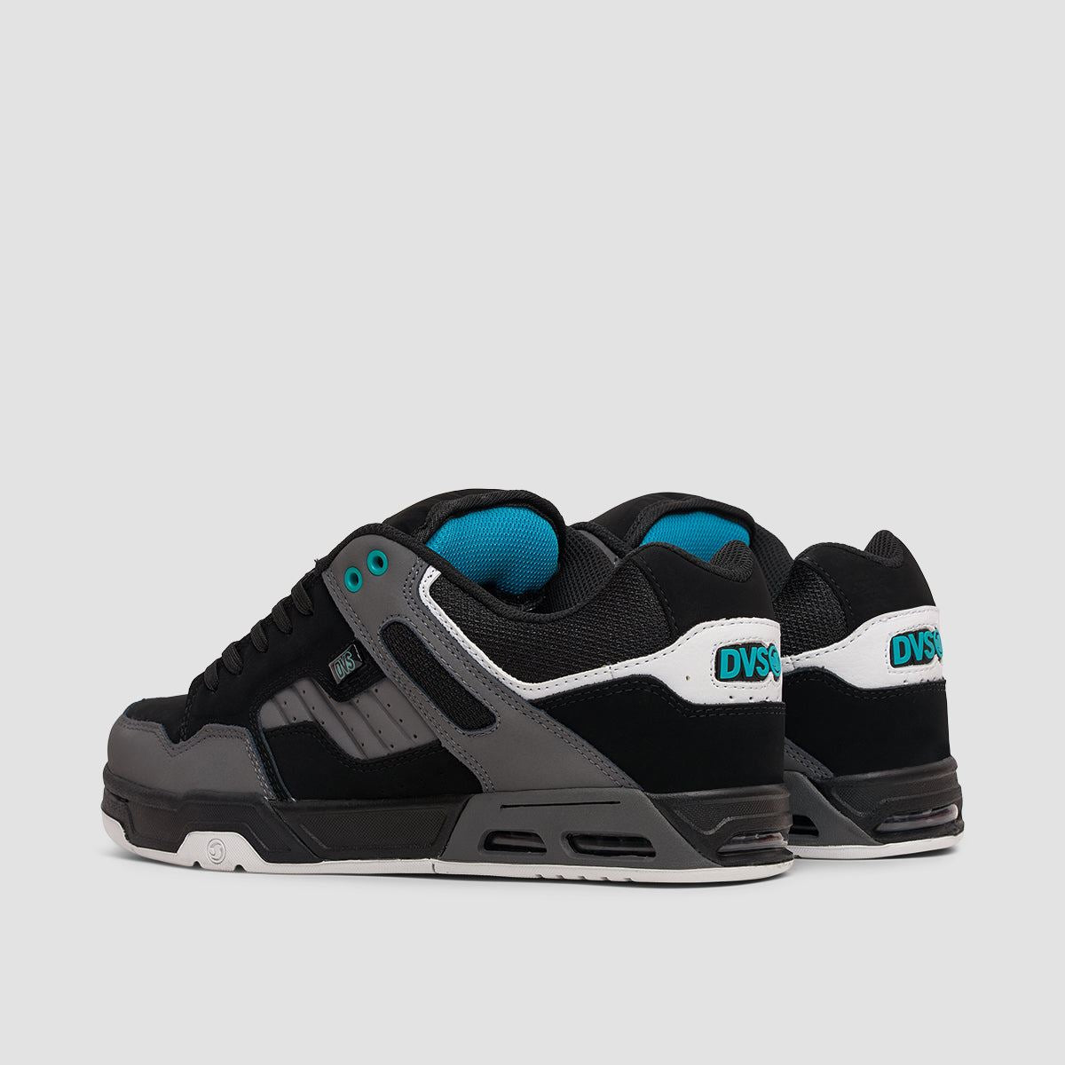 DVS Enduro Heir Shoes - Black/Charcoal/Turquoise Nubuck