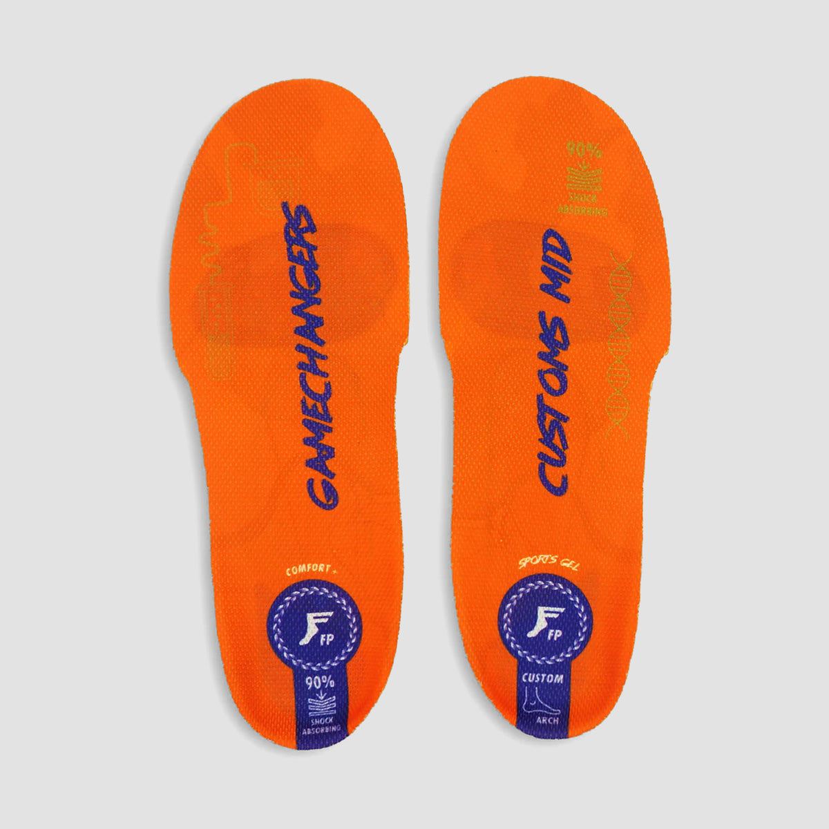 Footprint Gamechanger Elite Custom Orthotic Sport Gel Mid Insoles Orange