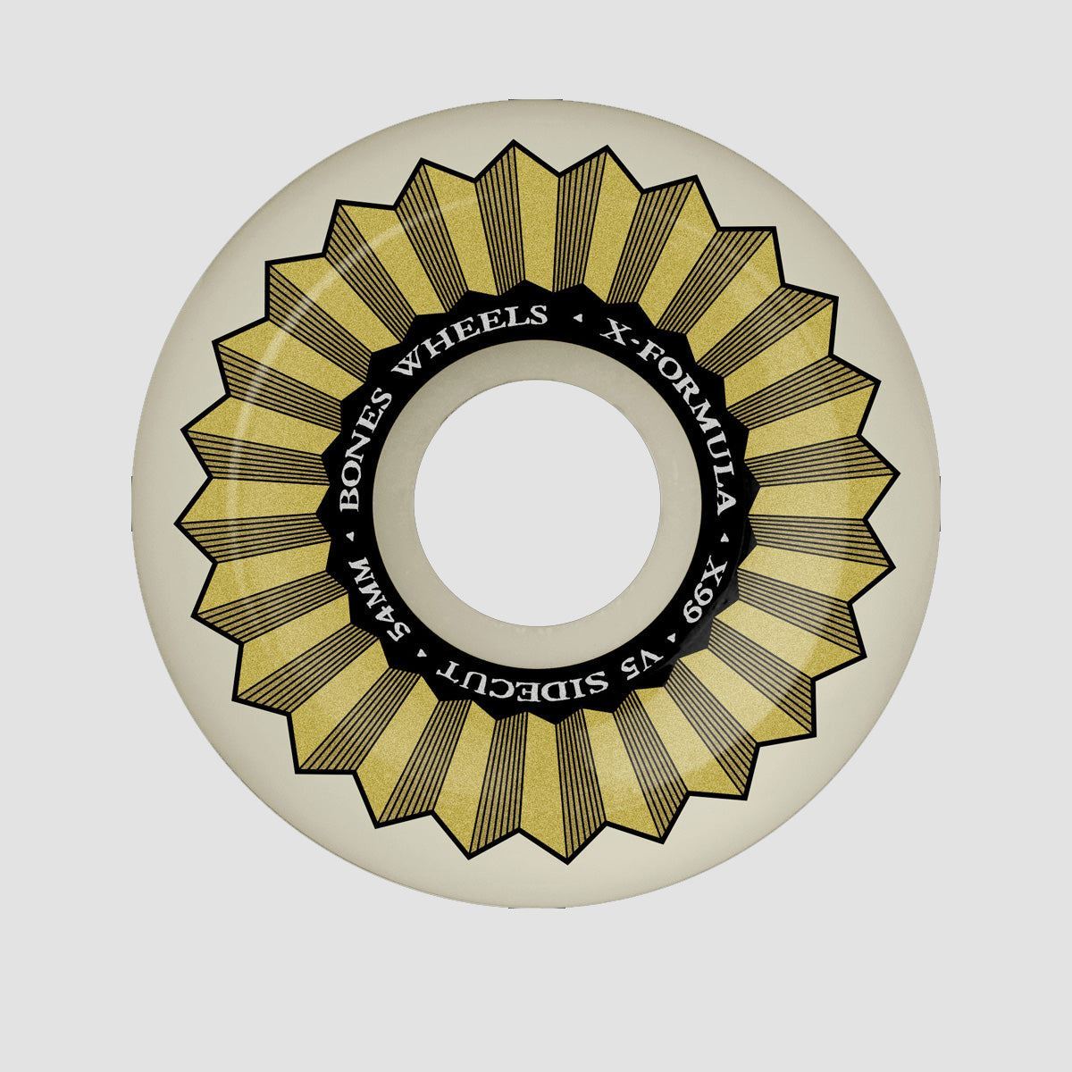 Bones X-Formula XF Sidecut V5 99A Skateboard Wheels White 54mm