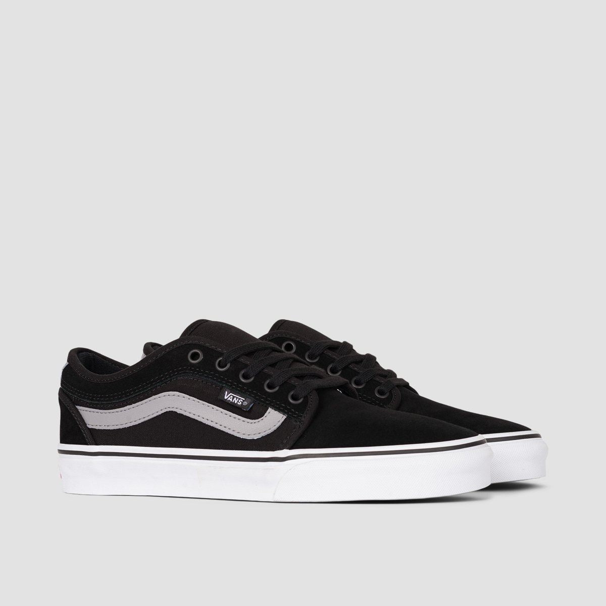 Vans Chukka Low Sidestripe Shoes - Black/Grey/White