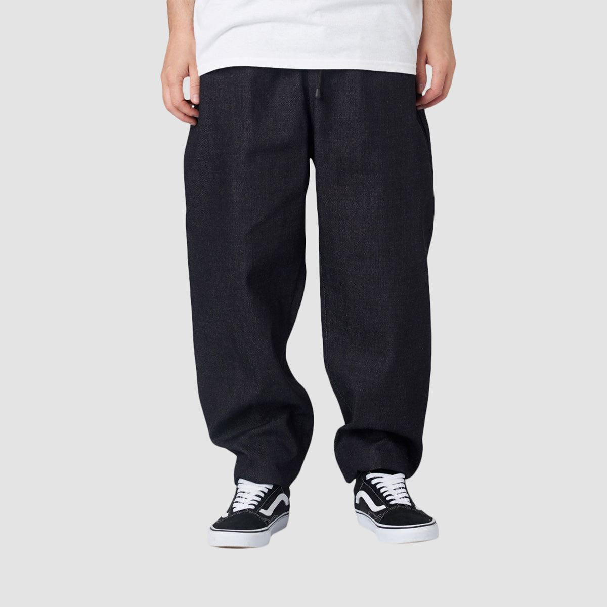 Salads Handmade Original Fit Denim Trousers Black