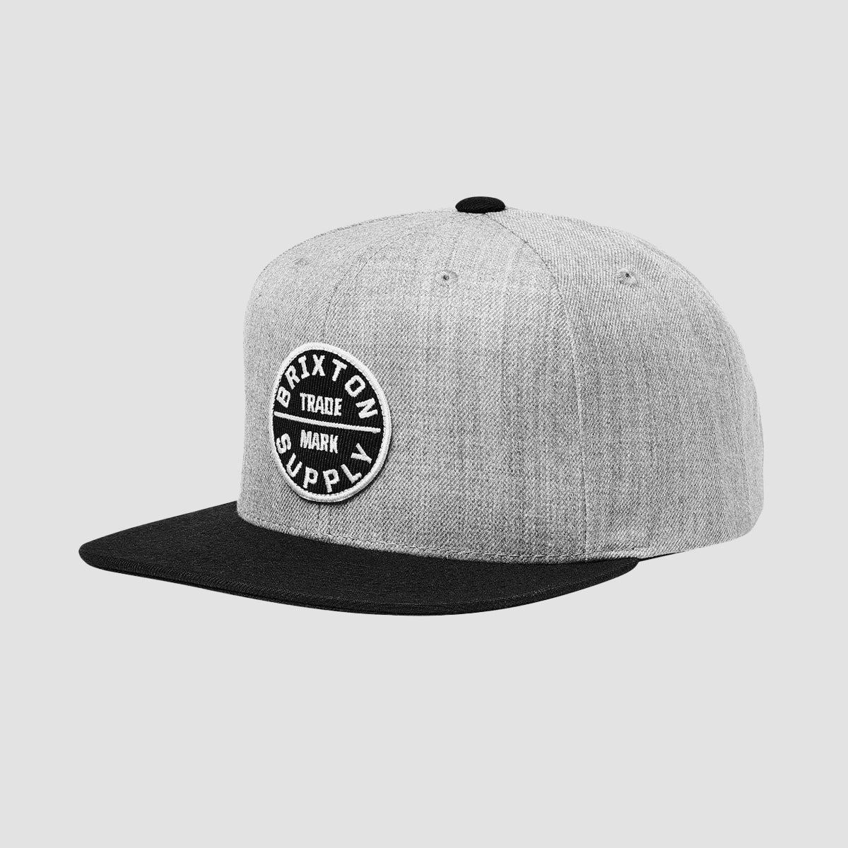 Brixton Oath III Snapback Cap Light Heather Grey/Black