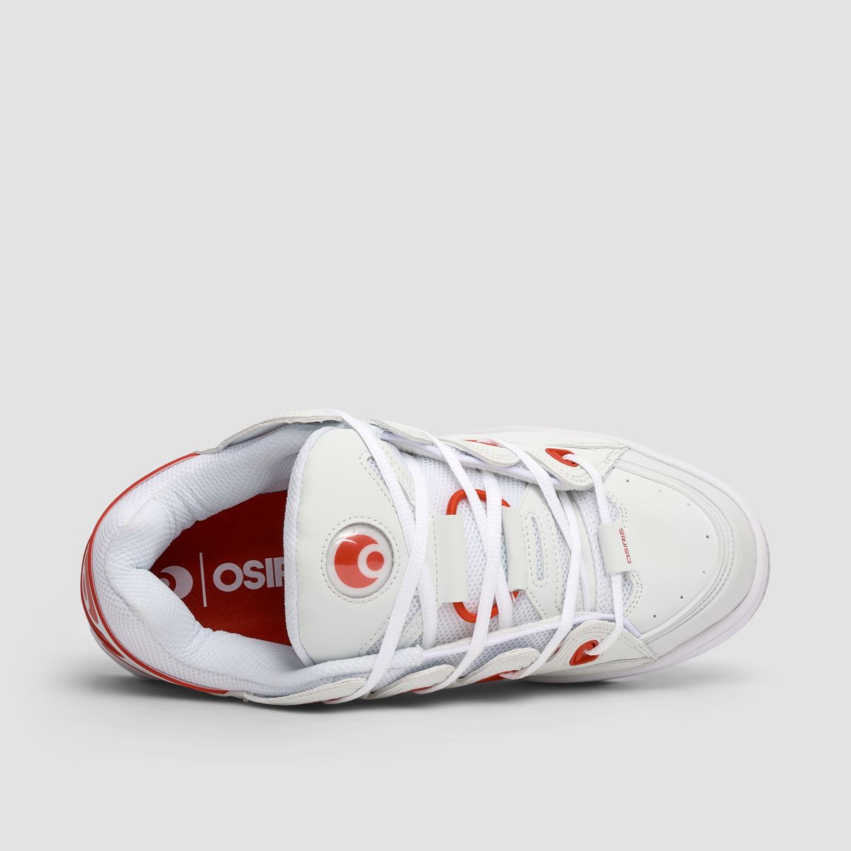 Osiris D3 OG Shoes - White/Red/Grey
