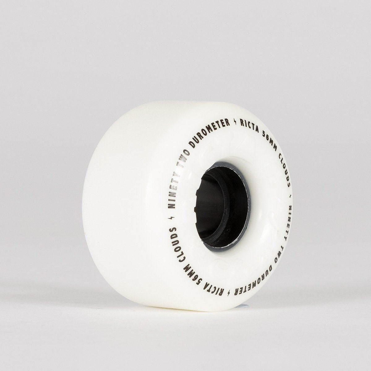 Ricta Clouds 92a Skateboard Wheels White/Black 56mm