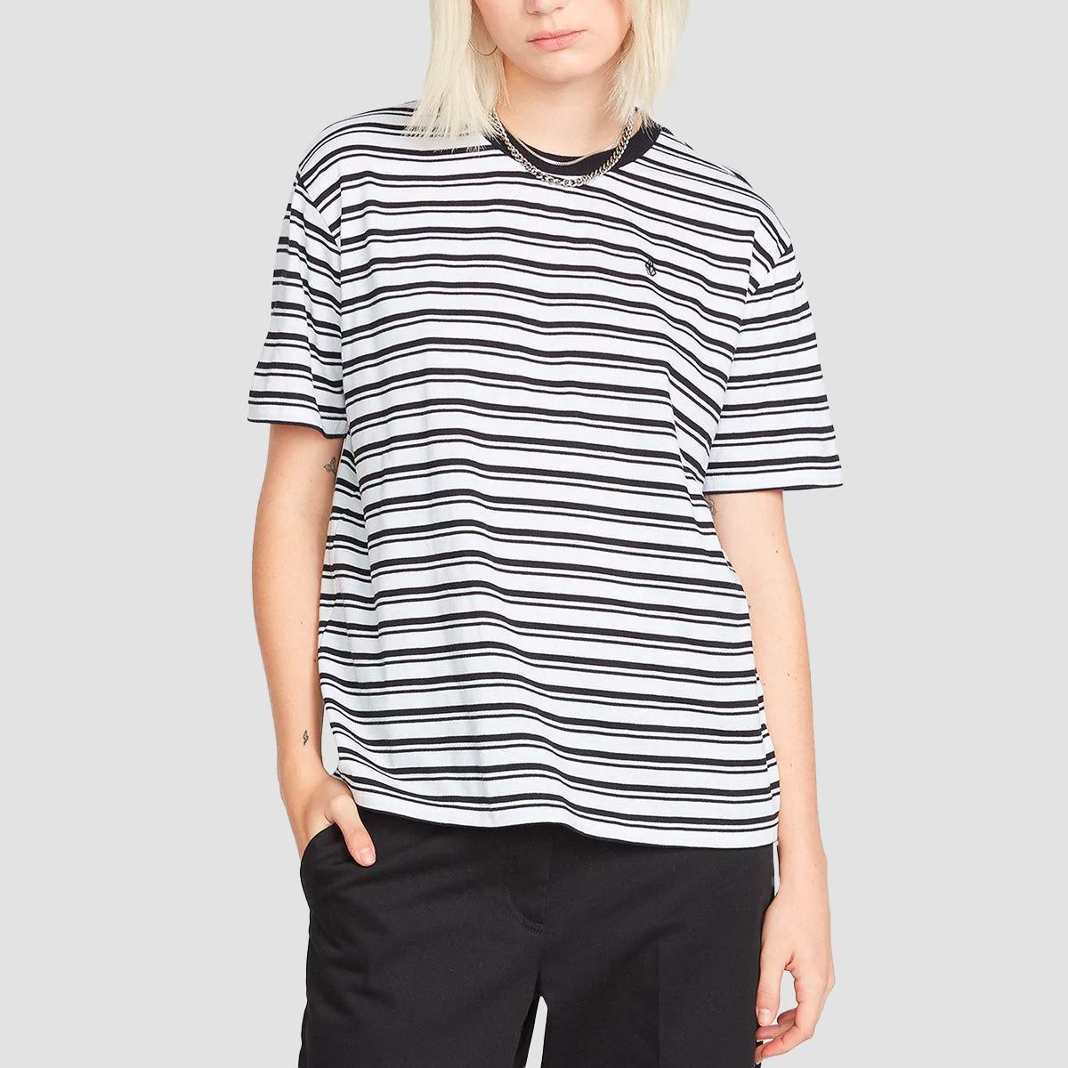 Volcom Party Pack T-Shirt Black/White - Womens