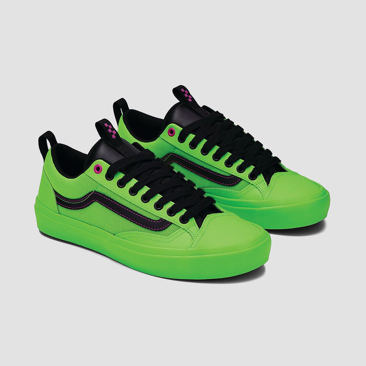 Vans Skate Old Skool 36 + Shoes - Acid Airbrush Black/Green Gecko