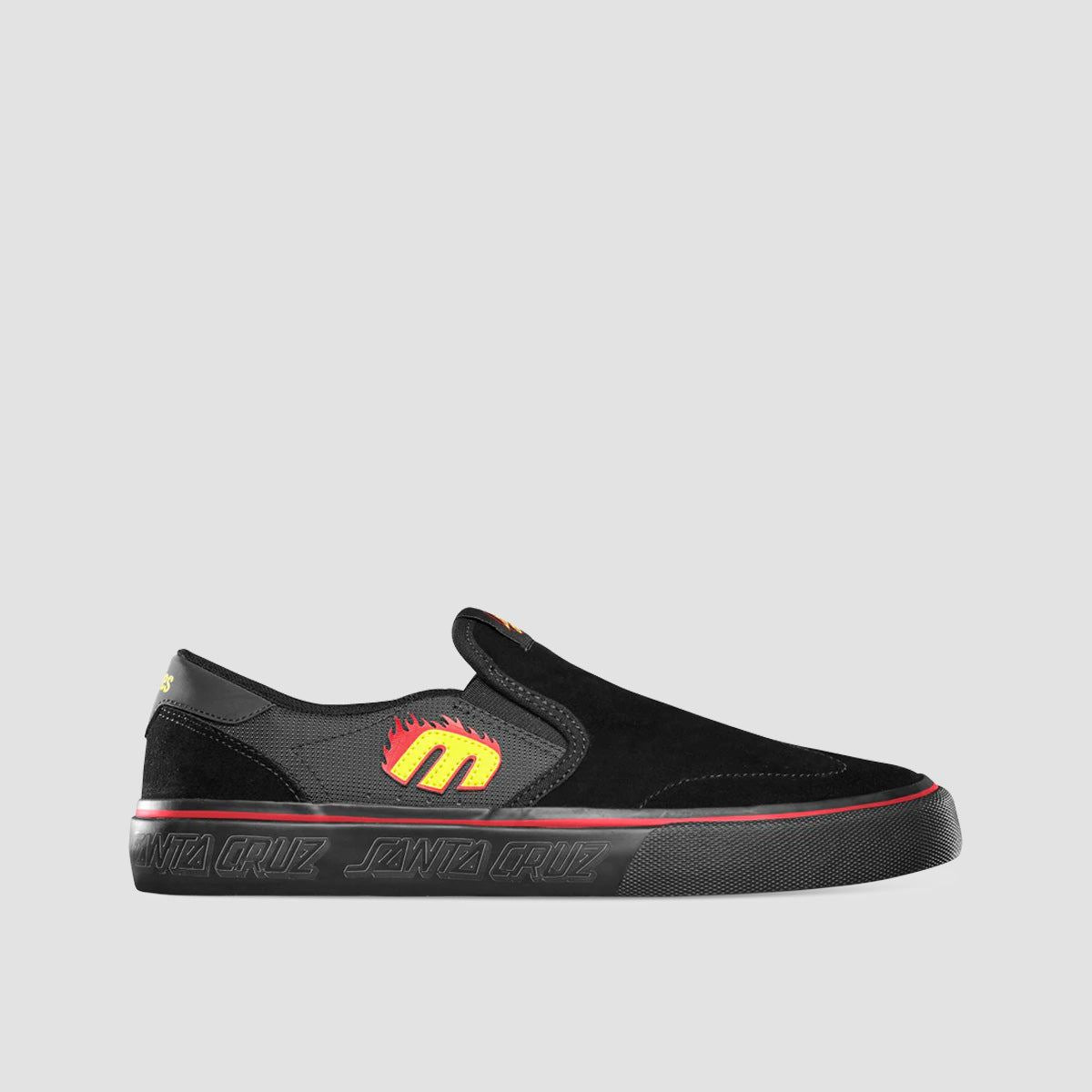 Etnies Lo-Cut X Santa Cruz Slip-On Shoes - Black