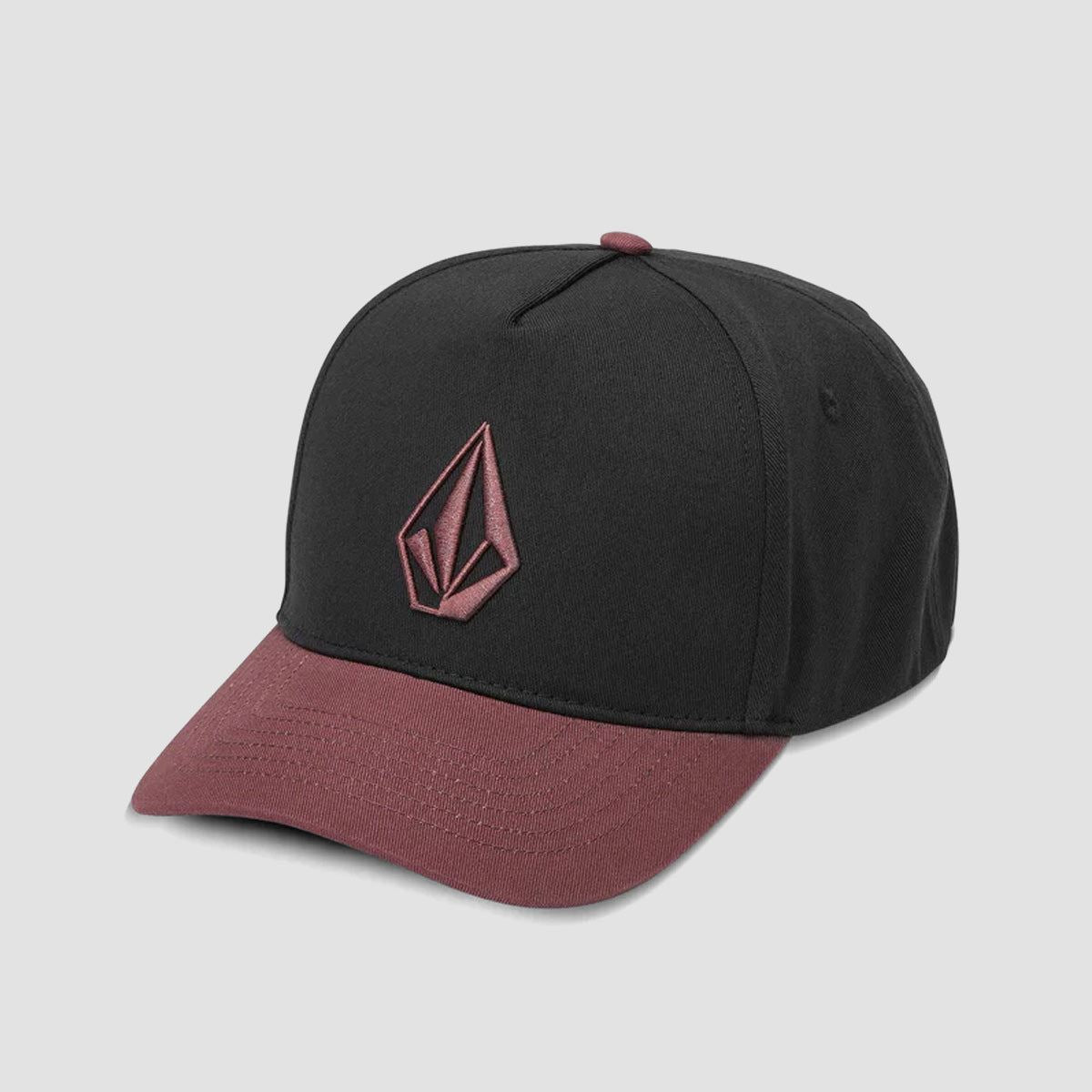 Volcom Embossed Stone Adj Cap Merlot