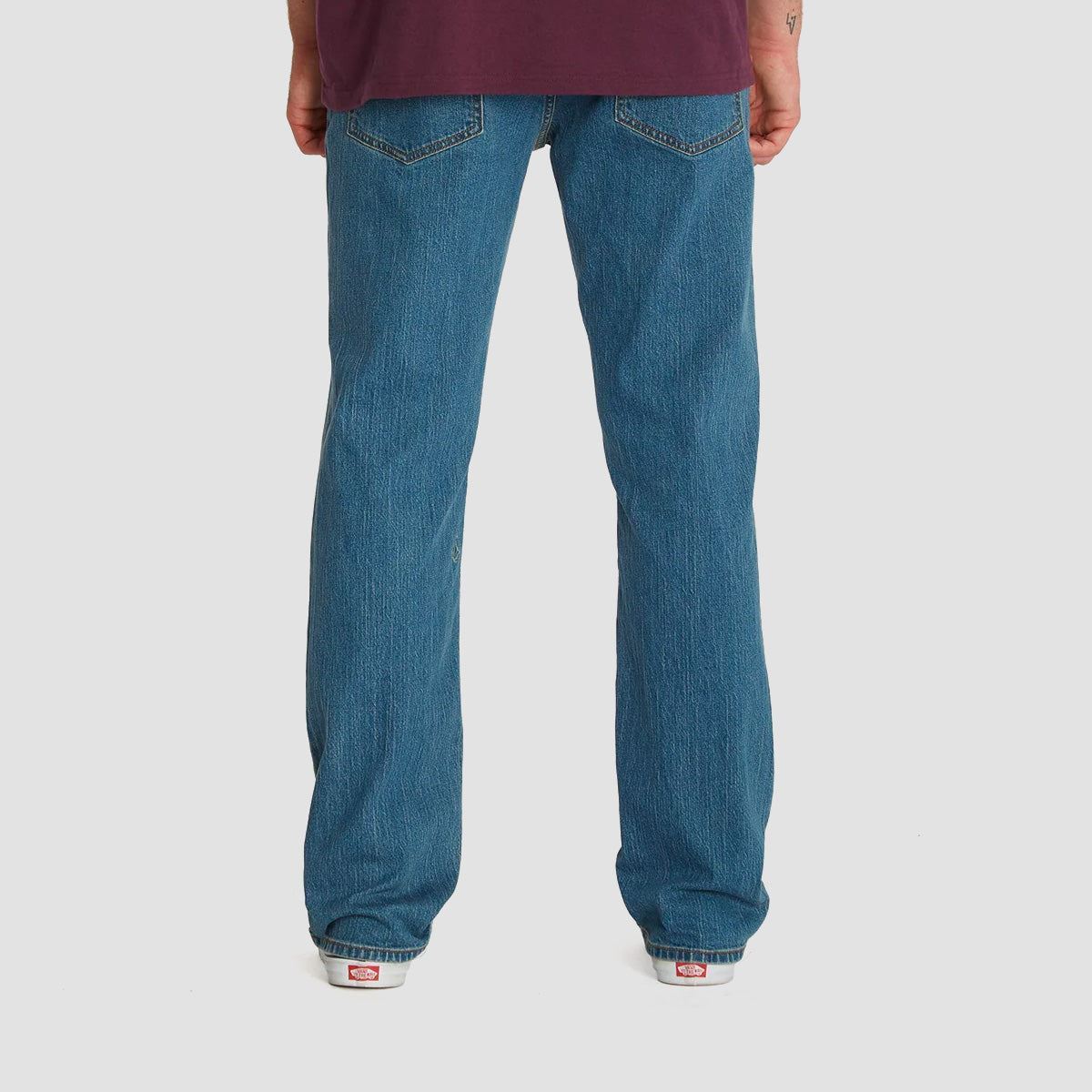 Volcom Solver Modern Straight Fit Jeans Aged Indigo