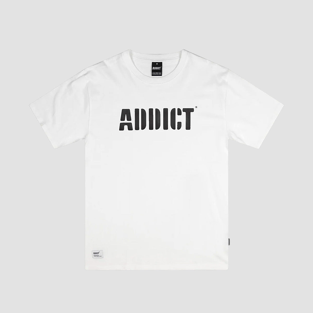 Addict Stencil T-Shirt White