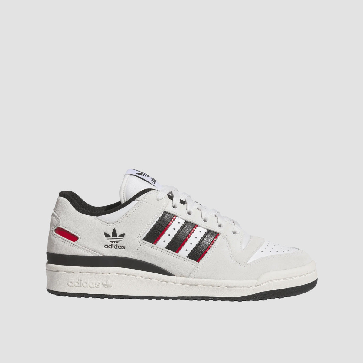adidas Forum 84 Low ADV Shoes - Crystal White/Core Black/Better Scarlet
