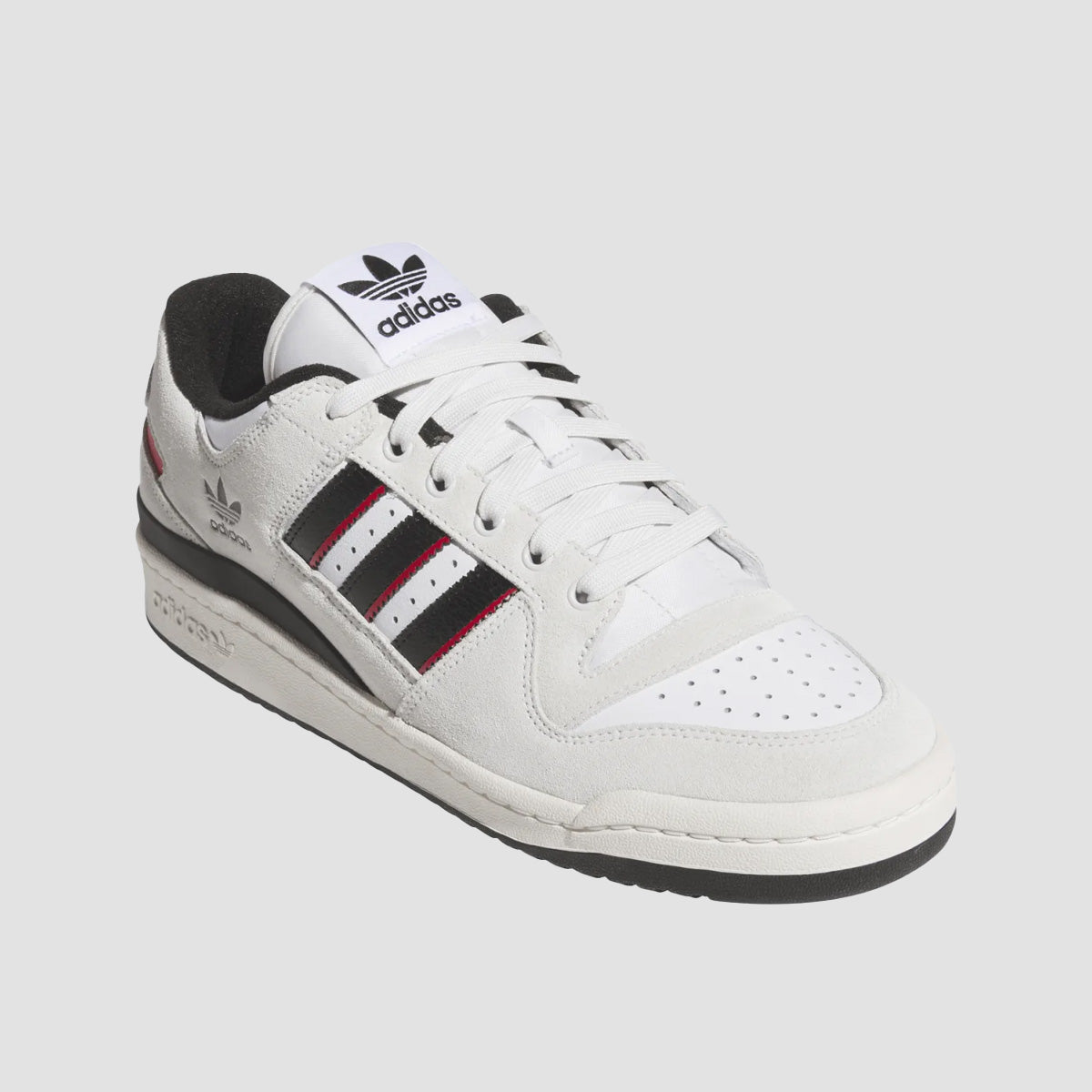 adidas Forum 84 Low ADV Shoes - Crystal White/Core Black/Better Scarlet