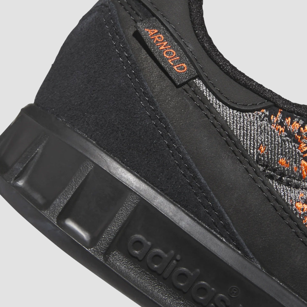 adidas Handball Top X Mike Arnold Shoes - Core Black/Core Black/Semi Impact Orange