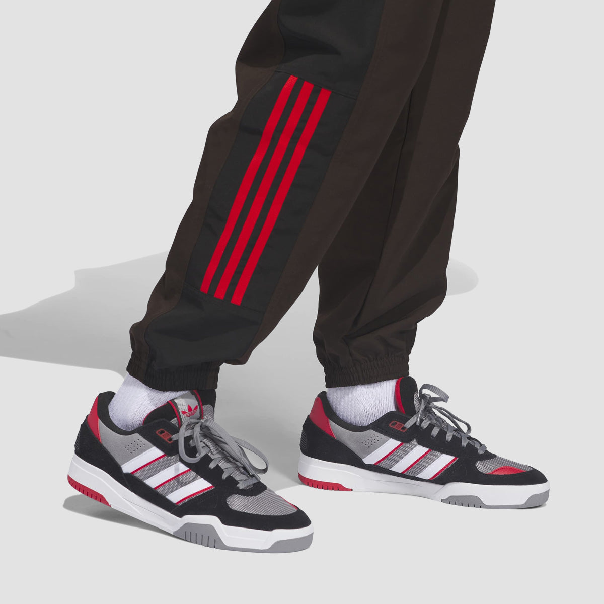 adidas Skateboarding Gatsele Track Pants Aurora Coffee Met./White/Black