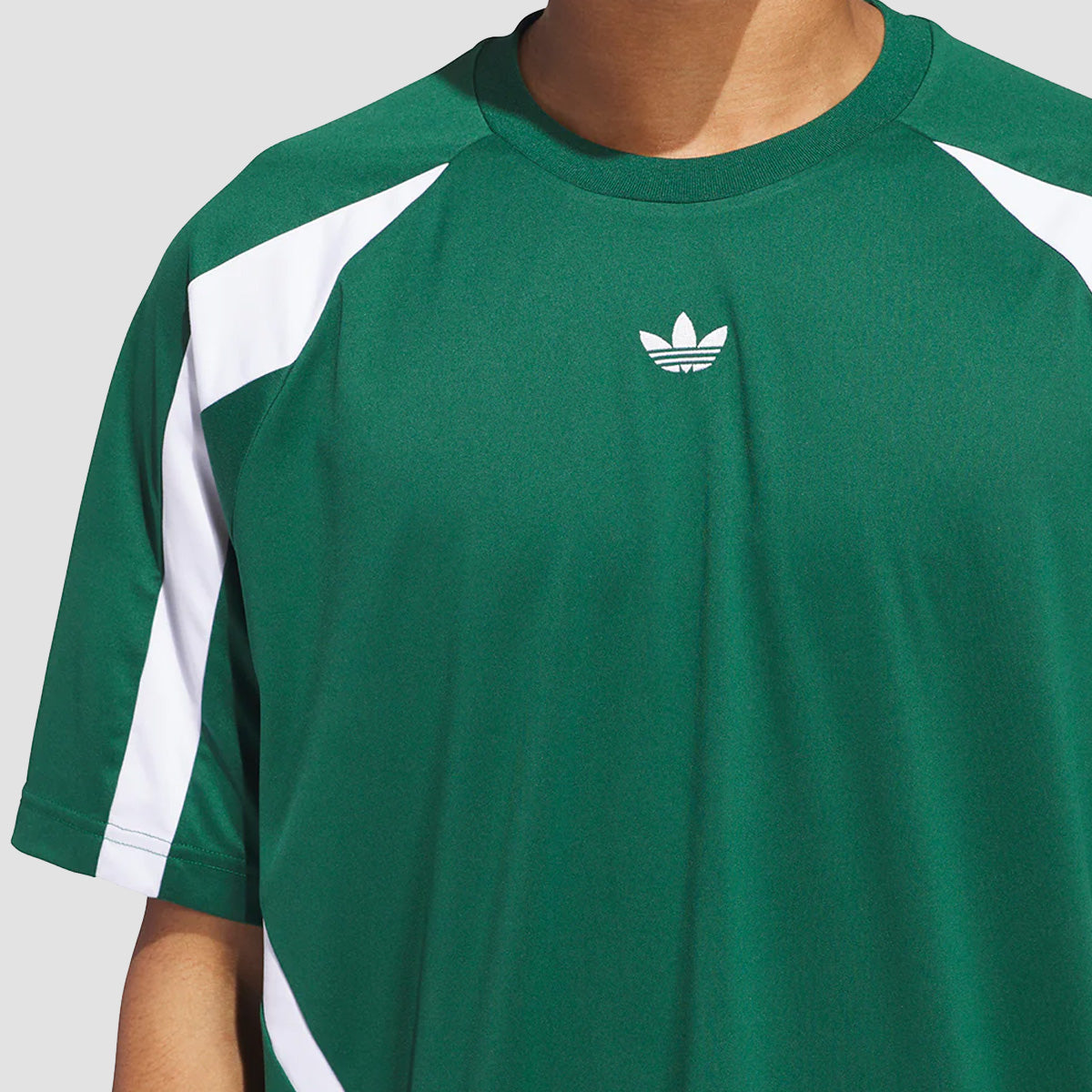 adidas Skateboarding Teamgeist Jersey T-Shirt (Gender Neutral) Dark Green/White