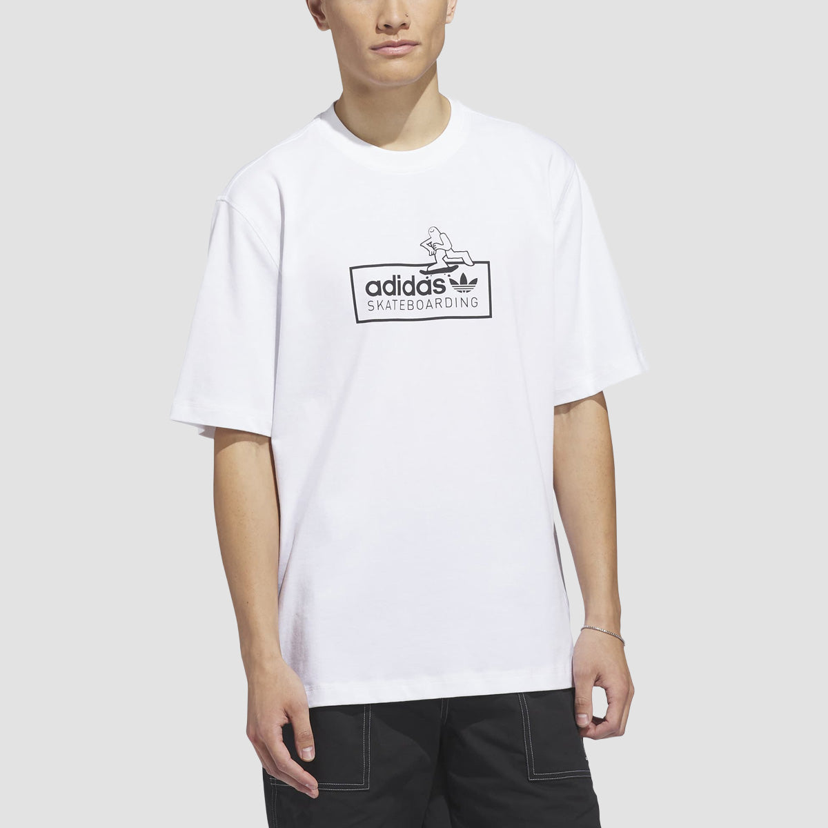 adidas Skateboarding X Mark Gonzales Logo T-Shirt White/Black