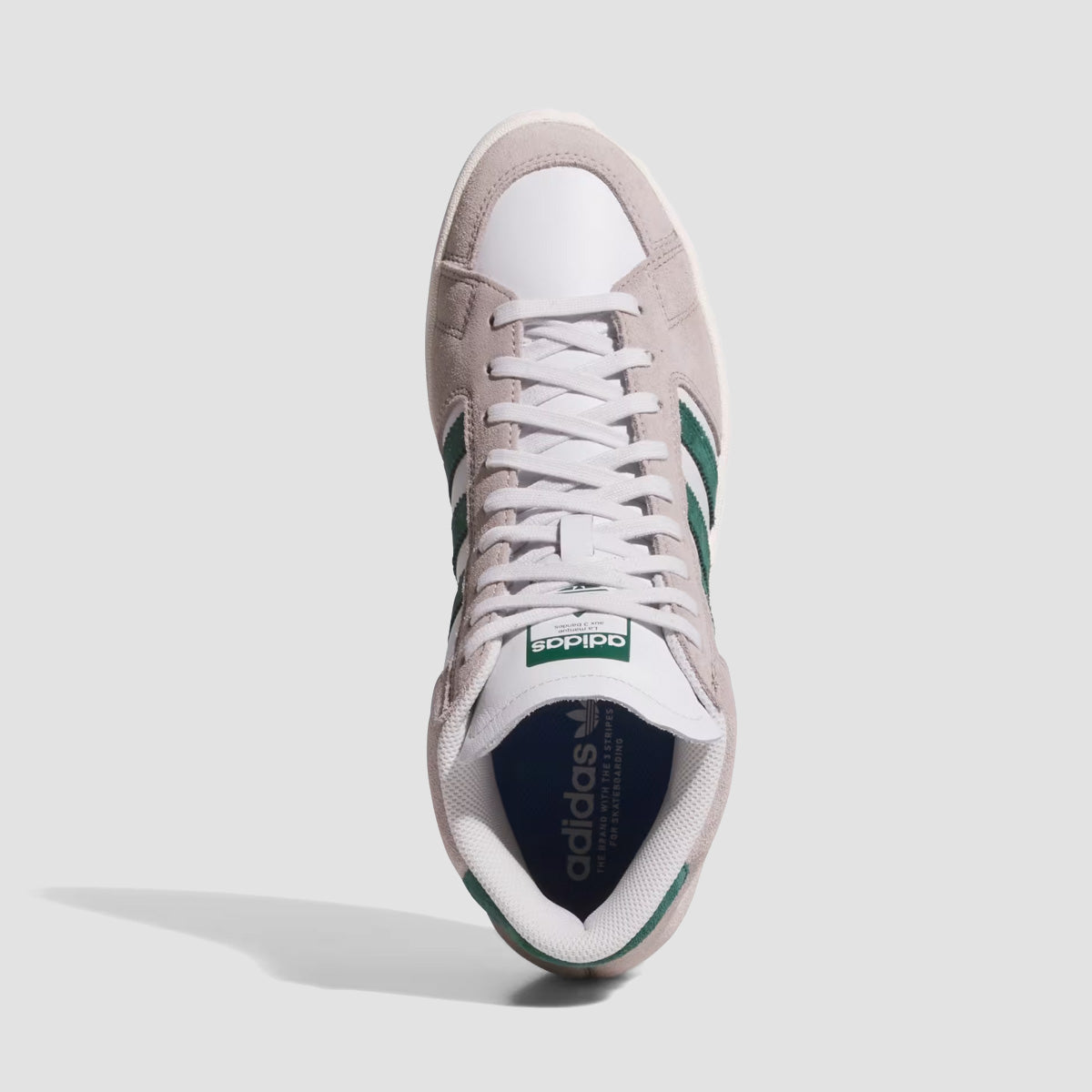 adidas Superskate High Top Shoes - Clear Granite/Collegiate Green/Crystal White